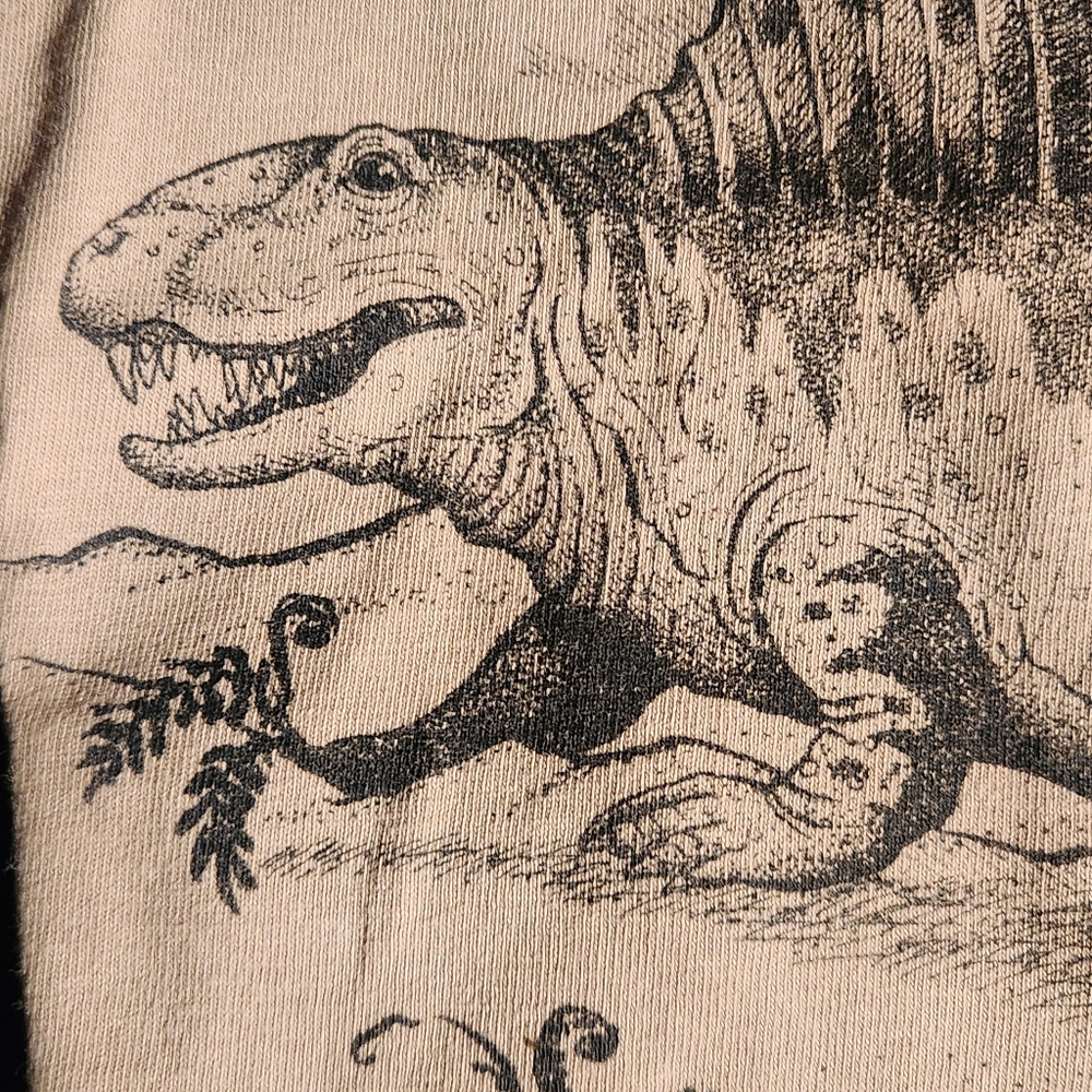 Dimetrodon Tan Tee shirt by B.Curnock . Preowned in excellent shape.Prehistoric - Picture 2 of 9